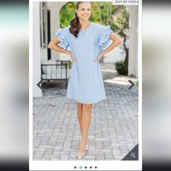 SHOP THE MIND BLUE WOMEN'S DREES SIZE L. - Picture 3 of 12